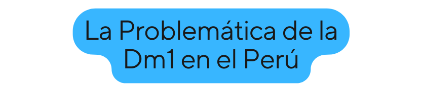 La Problemática de la Dm1 en el Perú